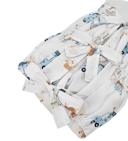 Printed cotton horn with coconut GIRAFFE
