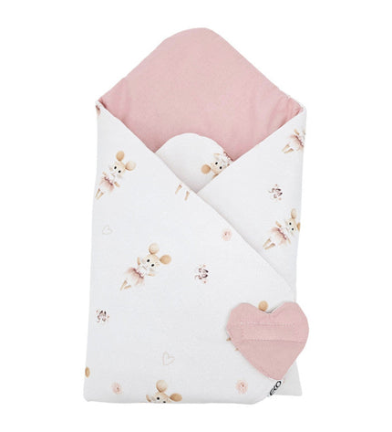 Double-sided printed cotton horn BALLERINA MOUSE