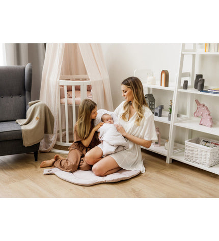 Double-sided printed cotton swaddle blanket — Dogs