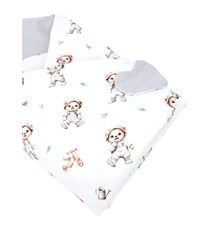 Double-sided printed cotton horn GARDENER BEAR