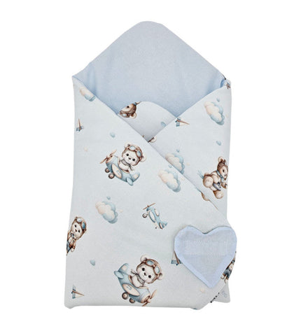 Double-sided printed cotton horn PILOT BEAR