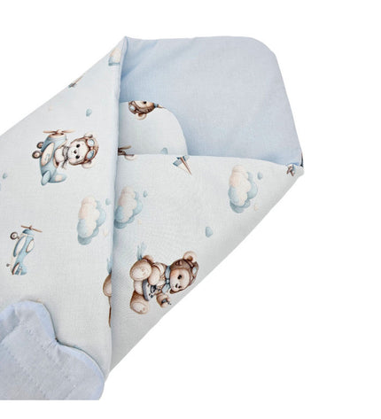 Double-sided printed cotton horn PILOT BEAR