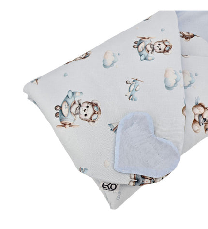 Double-sided printed cotton horn PILOT BEAR