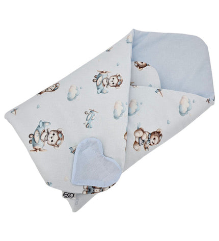Double-sided printed cotton horn PILOT BEAR
