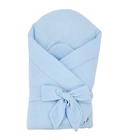 Muslin Swaddle Blanket with Coconut BLUE