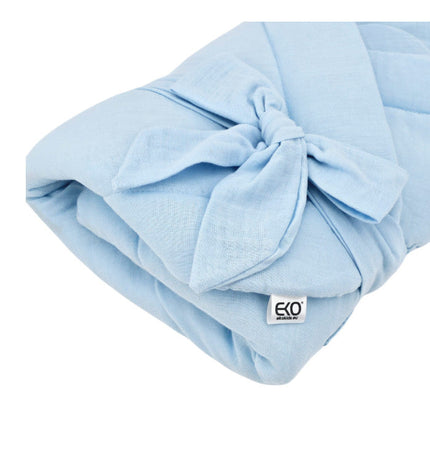 Muslin Swaddle Blanket with Coconut BLUE