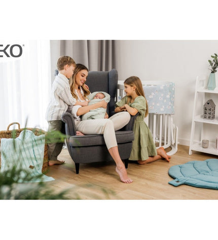Muslin Swaddle Blanket with Coconut Mint