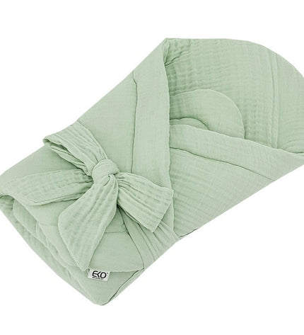 Muslin Swaddle Blanket with Coconut Mint