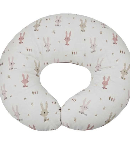 Velvet Feeding Croissant Bunny / Rose Pink