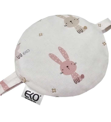 Cherry pit heat pad 15 x 15 cm Bunny / Rose Pink