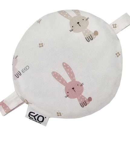 Cherry pit heat pad 15 x 15 cm Bunny / Rose Pink