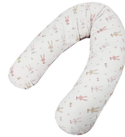 Velvet nursing pillow Bunny / Rose Pink