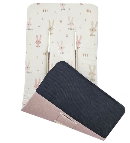 Stroller insert with foam MEMORY BUNNY/ROSE PINK