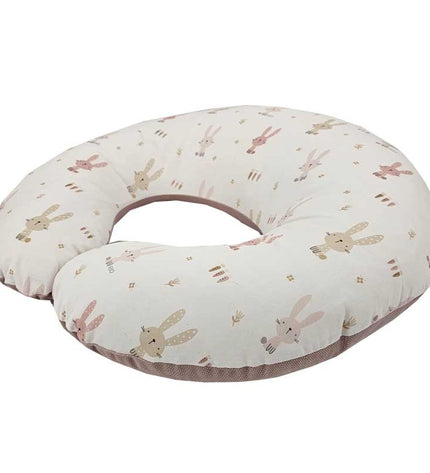Velvet Feeding Croissant Bunny / Rose Pink