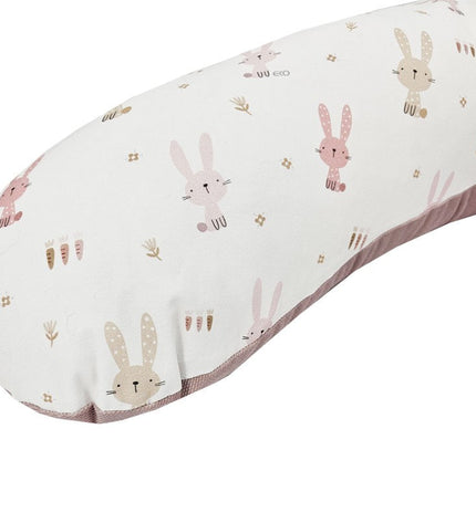 Velvet nursing pillow Bunny / Rose Pink