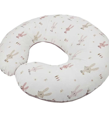 Velvet Feeding Croissant Bunny / Rose Pink
