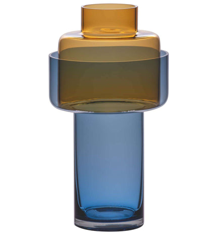 Vase Aura Amber Two-Piece 31 cm