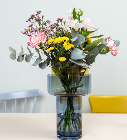 Vase Aura Amber Two-Piece 31 cm