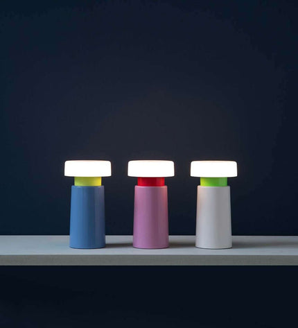 Victoria LED Rechargeable Table Lamp Aqua