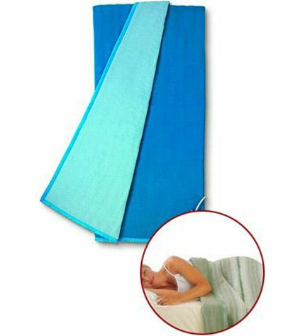UFESA double electric blanket 150x130 cm with dual 60W controls, soft fabric, designed for warmth and personal comfort.