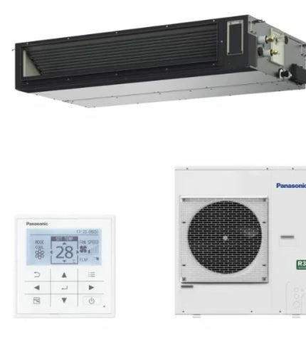 Panasonic KIT125PF3Z5 portable air conditioner with 4900W cooling, sleek design for home and kitchen use.