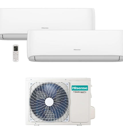 Portable Hisense air conditioner 2AMW42CF99 with digital display and vents, designed for home cooling and comfort.