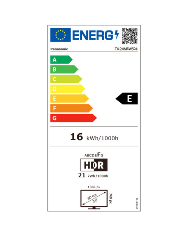 Panasonic TX24MSW504 HD HDR LCD Smart TV displaying a colorful home entertainment scene