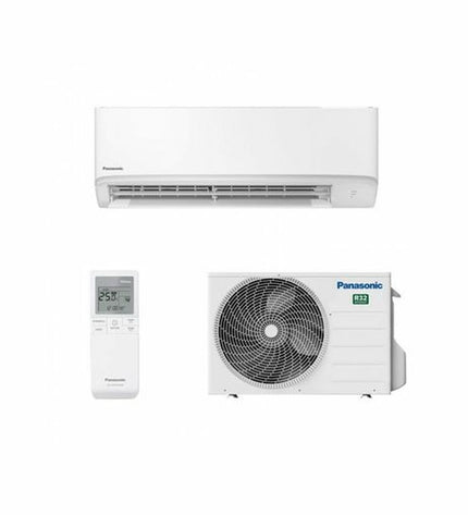 Panasonic portable air conditioner KITTZ50ZKE with digital display, vents, and control panel in a home setting.