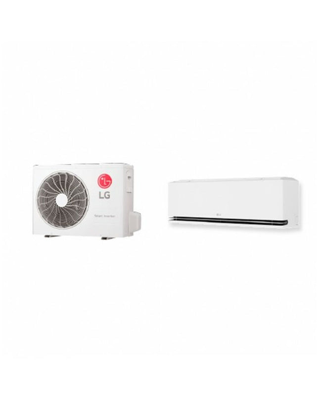 LG MAGNA09M.SET portable air conditioner for home use, showing its sleek design and control panel.