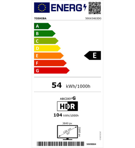Toshiba 50-inch 4K Ultra HD D-LED Smart TV displaying a vibrant home entertainment scene.