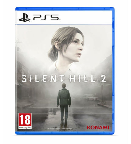 Sony PlayStation 5 video game Silent Hill 2 cartridge for plug-and-play console, featuring dark, eerie artwork on the cover.