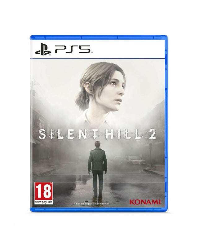 Sony PlayStation 5 video game Silent Hill 2 cartridge for plug-and-play console, featuring dark, eerie artwork on the cover.