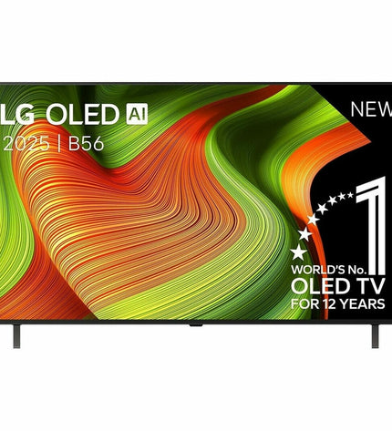 LG 55-inch 4K Ultra HD OLED Smart TV displaying vibrant HDR images in a modern living room setting
