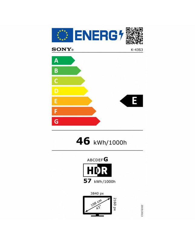 Sony K43S35BP 43-inch 4K Ultra HD smart TV displaying vibrant colors and sharp images in a modern living room setting.