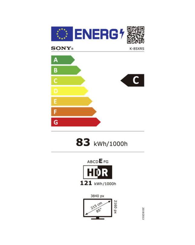 Sony K85XR55BP 85-inch 4K Ultra HD LED Smart TV with HDR, Miracast, DVB-T2, DVB-S2, and Google Assistant in a modern home setting