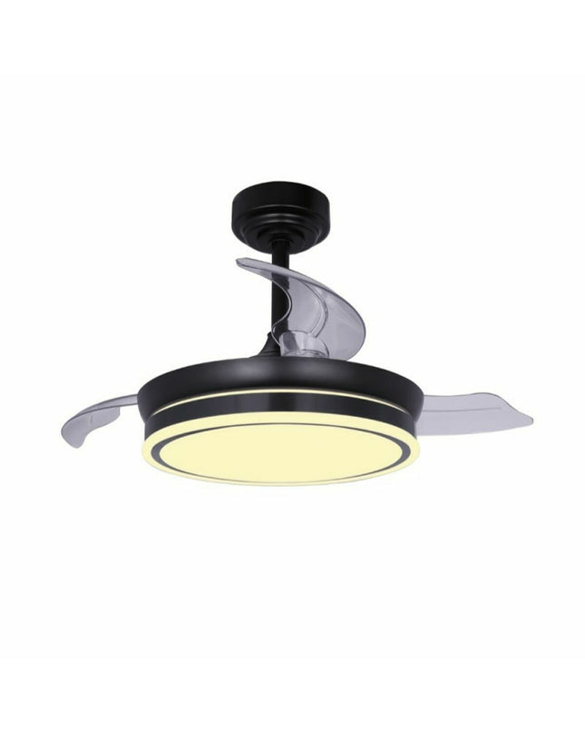 CristalRecord plafondventilator CristalRecord 85-065-46-180 zwart, sleek ceiling fan for home and kitchen cooling.