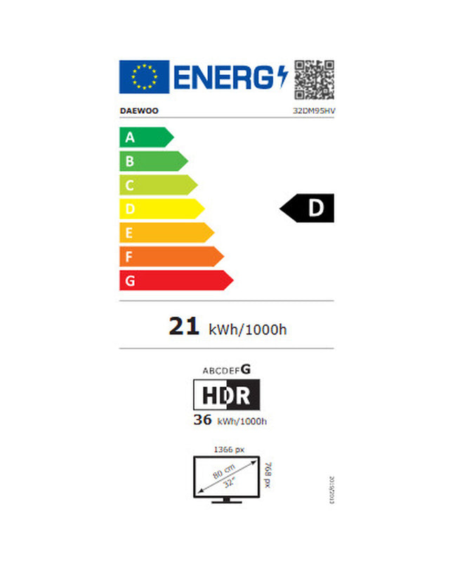 Daewoo 32-inch HD LED Smart TV with wireless HDR10 and direct-LED display, ideal for home entertainment and video viewing