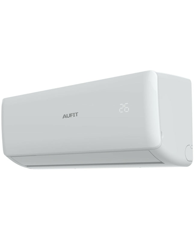 Aufit portable air conditioner ASWH18E0C4 with digital display and vents, designed for home cooling and energy efficiency.