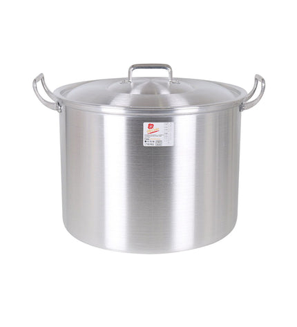 Two BigBuy Cooking aluminum casserole pans with lids, measuring 44x38x30 cm, suitable for home cooking and kitchen use