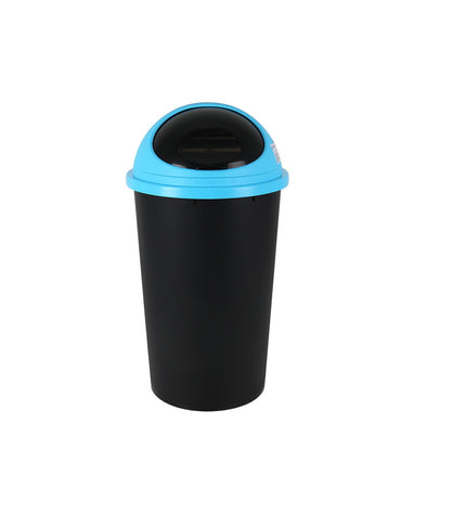 Blue Tontarelli small 25L hoop waste bin, 10-pack, for home and kitchen storage, with no background.