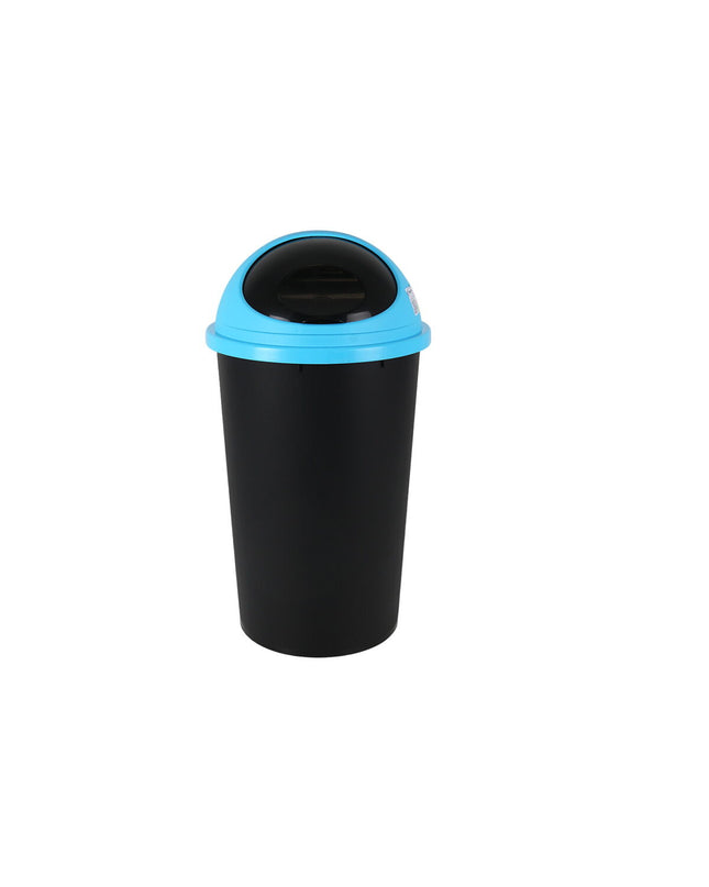 Blue Tontarelli small 25L hoop waste bin, 10-pack, for home and kitchen storage, with no background.