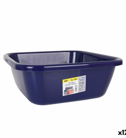 Blue Dem Waskom Dem Eco storage container, 38x38x15 cm, suitable for house and kitchen organization.