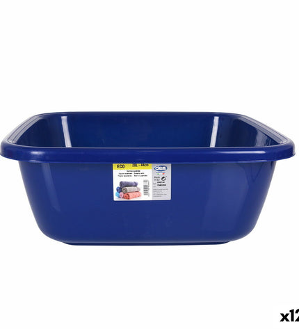 Blue Dem Waskom Dem Eco 44x44x17 cm storage bin with 20L capacity, ideal for household organization.