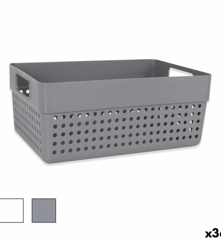 Confortime versatile laundry and bath basket, 23.5 x 15.5 x 10 cm, set of 36, suitable for home and bathroom use