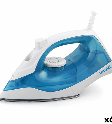 Basic Home Stoomijzer Basic Home 1200W iron with steam function, shown with six units, for home ironing and garment care.