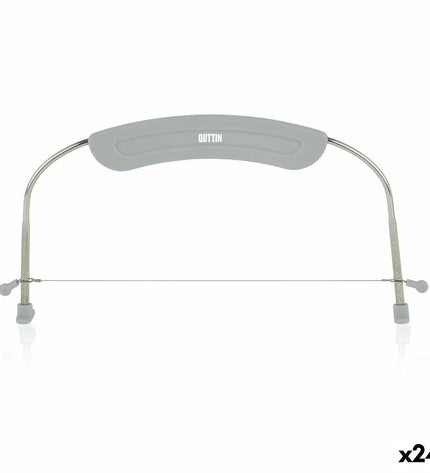 Quttin plastic cake slices, 33x16.5 cm, 24 pieces, ideal for baking and serving desserts in home and kitchen settings.