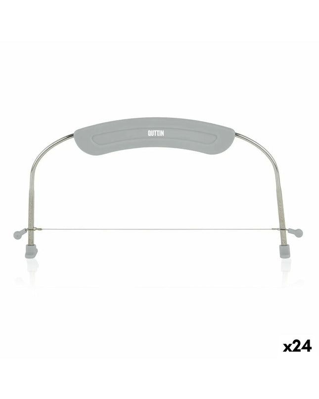 Quttin plastic cake slices, 33x16.5 cm, 24 pieces, ideal for baking and serving desserts in home and kitchen settings.