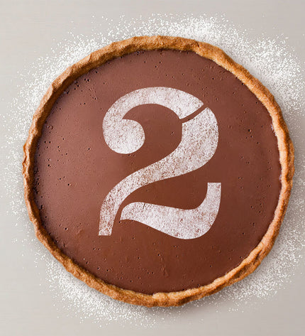 Algon number 2 cake stencil set for baking, 36 pieces for decorating cakes and desserts in the kitchen.
