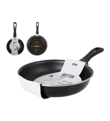 Set of six Quttin Avin kitchen utensils with wooden handles, ideal for house and cooking tasks, shown on a plain background.