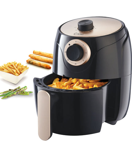 Kiwi luchtfriteuse with 1000W power and 2L capacity, compact electric kitchen appliance for healthy frying.
